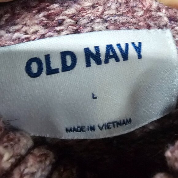 Old Navy Purple Marled Turtleneck Sweater Preppy Cabin Winter L - Picture 8 of 10